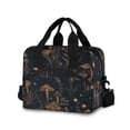 thumbnail image 1 of Insulated Crossbody Lunch Bag 10L Lunch Tote with Adjustable Shoulder Strap for Work Office Picnic Mushrooms and Plants Pattern, 1 of 6