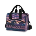 thumbnail image 1 of Insulated Crossbody Lunch Bag 10L Lunch Tote with Adjustable Shoulder Strap for Work Office Picnic Wild Horses Running, 1 of 6