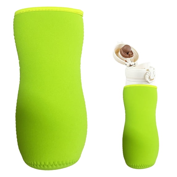 Insulated Cup Sleeve, Anti-Slip & Anti-Fall Water Bottle Cover & Thermal Holder, Soft Material Sports Bottles Sleeve, Fits Most Sports Bottles, Travel & Outdoor Sports Cup Sleeve Green 1Pcs
