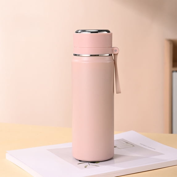 Insulated Cup Travel Mug - 316 Stainless Steel, Vacuum Insulation Technology, Leak-Proof Lid, One-Button Open, Tea Infuser Strainer Included