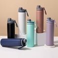 thumbnail image 1 of Insulated Cup Water Bottle, Stainless Steel Portable Travel Mug with Leak-proof Lid and Carry Loop, 5-layer Vacuum Insulation for Hot and Cold Beverages, Topliu, 1 of 9