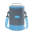thumbnail image 1 of Insulated Cylindrical Lunch Bag with Thick Aluminum Foil Keeps Food Hot or Cold, Durable Fabric, Easy to Carry for Work, Outdoor Dining, and Daily Meals, 1 of 5