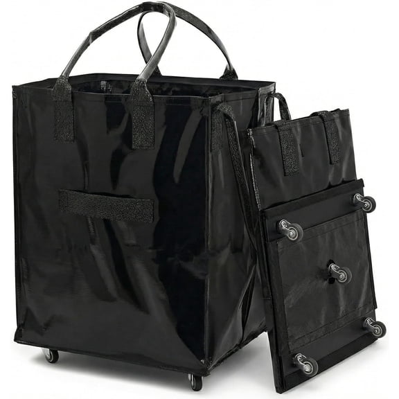 Insulated Delivery Bag with Cup Holders Drink Carriers XXL, for Beverages, Grocery, Catering, DoorDash, Eats, PostMates