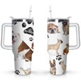 thumbnail image 1 of Insulated Dog Lover Tumbler for Women - 40oz Leakproof Travel Mug with Handle & Straw - Cute Puppy Gift Coffee Cup, 1 of 7