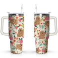 thumbnail image 1 of Insulated Dog Lover Tumbler for Women - 40oz Leakproof Travel Mug with Handle & Straw - Cute Puppy Gift Coffee Cup, 1 of 7