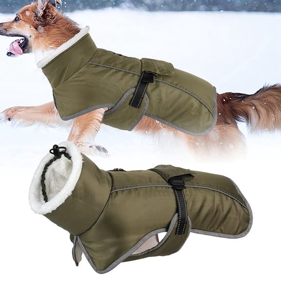Insulated Dog Winter Coat Warm Cold Weather Jacket Vest With Back Zipper Pet Clothing For Small Medium Dogs