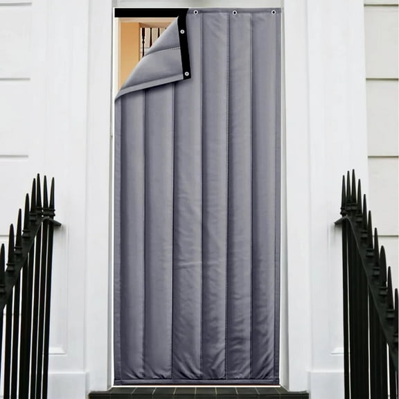 Insulated Door Curtain,Soundproof Curtains,Winter Door Curtain,Privacy Curtains,for Winter Room Insulation,Blocking External Noise, Commercial Premises Home Isolation Use(43.30 * 86.61 in)