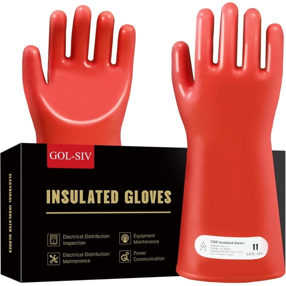 Insulated Electrician Gloves - Class 1 ASTM Compliant High Voltage Dielectric Electrical Gloves For Electrician,Electrical Safety Gloves 8000V AC