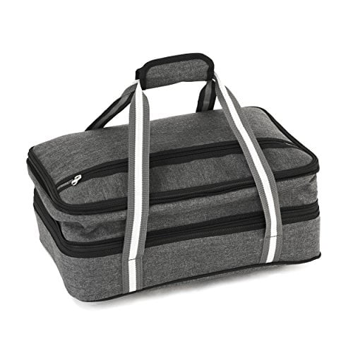 Black Expandable Insulated Baking Pan And Casserole Carrier, Fits Baking Pan,  Plaid Insulated Casserole Carrier For Hot Or Cold Food, Tote For Potluck  Parties/picnic/cookouts, Household Supplies - Temu