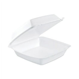 Insulated Foam Hinged Lid Containers, 3-Compartment. 7.9 x 8.4 x 3.3, White, 200/Carton Insulated Foam Hinged Lid Containers, 3-Compartment. 7.9 x 8.4 x 3.3, White, 200/Carton