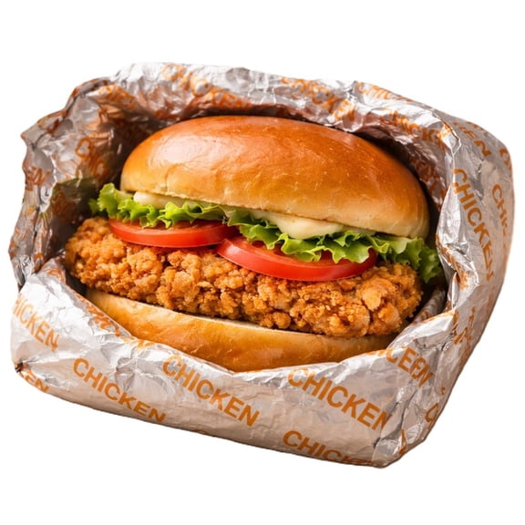 Insulated Foil Sandwich Wrap, 10.5" x 14" Sheets, Chicken Print, 2,500 Count