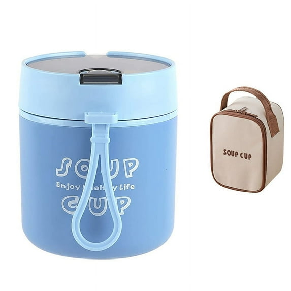 Insulated Food Container, 18 Ounce Stainless Steel Kids Adult for Hot Food, Vacuum Insulated Food Jar, Blue