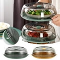 thumbnail image 1 of Insulated Food Covers With Transparent Lid, Multifunctional Soilproof Vegetable Dome For Keeping Meals Fresh, Practical Table Accessory For Leftovers And Desserts(Green),Ccwuwei, 1 of 9