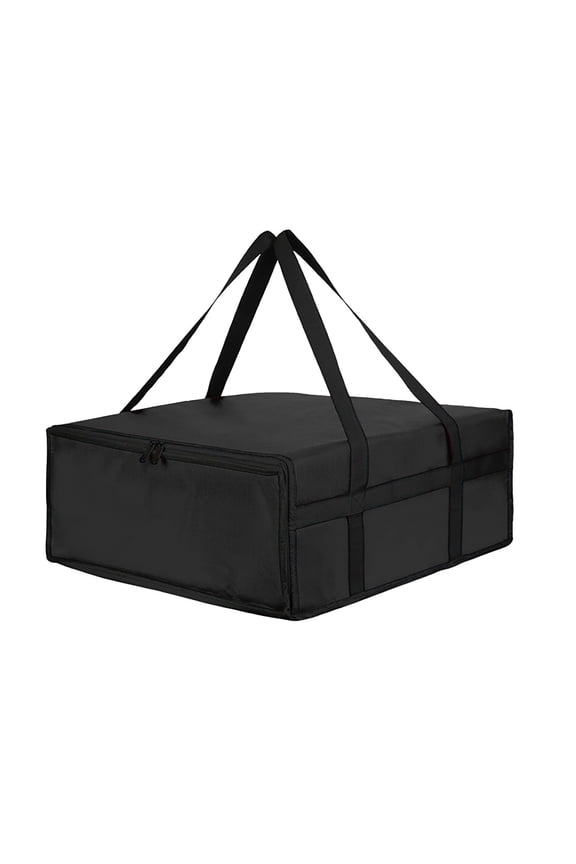 Insulated Food Delivery Bag, Pizza Delivery Bags for Hot and Cold Food, Commercial, Large Capacity Reusable Warming Bag, Catering Cooler Bag for Rideshare, Warmers for Parties(Black)