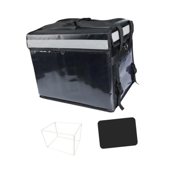 Insulated Food Delivery Bag Pizza Warmer Bag Waterproof 62L Spacious Size for Grocery Drivers