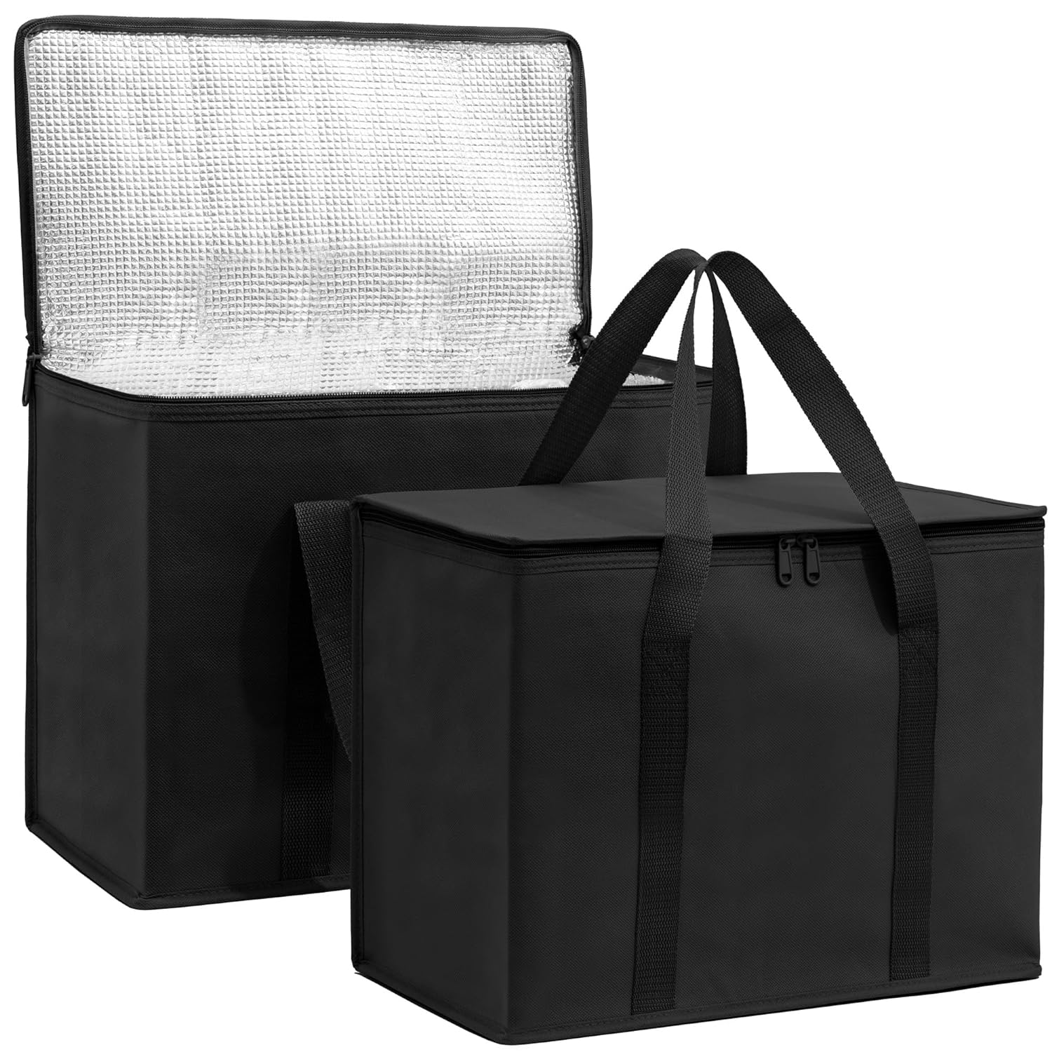 Insulated Food Delivery Bag Reusable Grocery Tote for Hot/Cold Food Thermal Insulation for