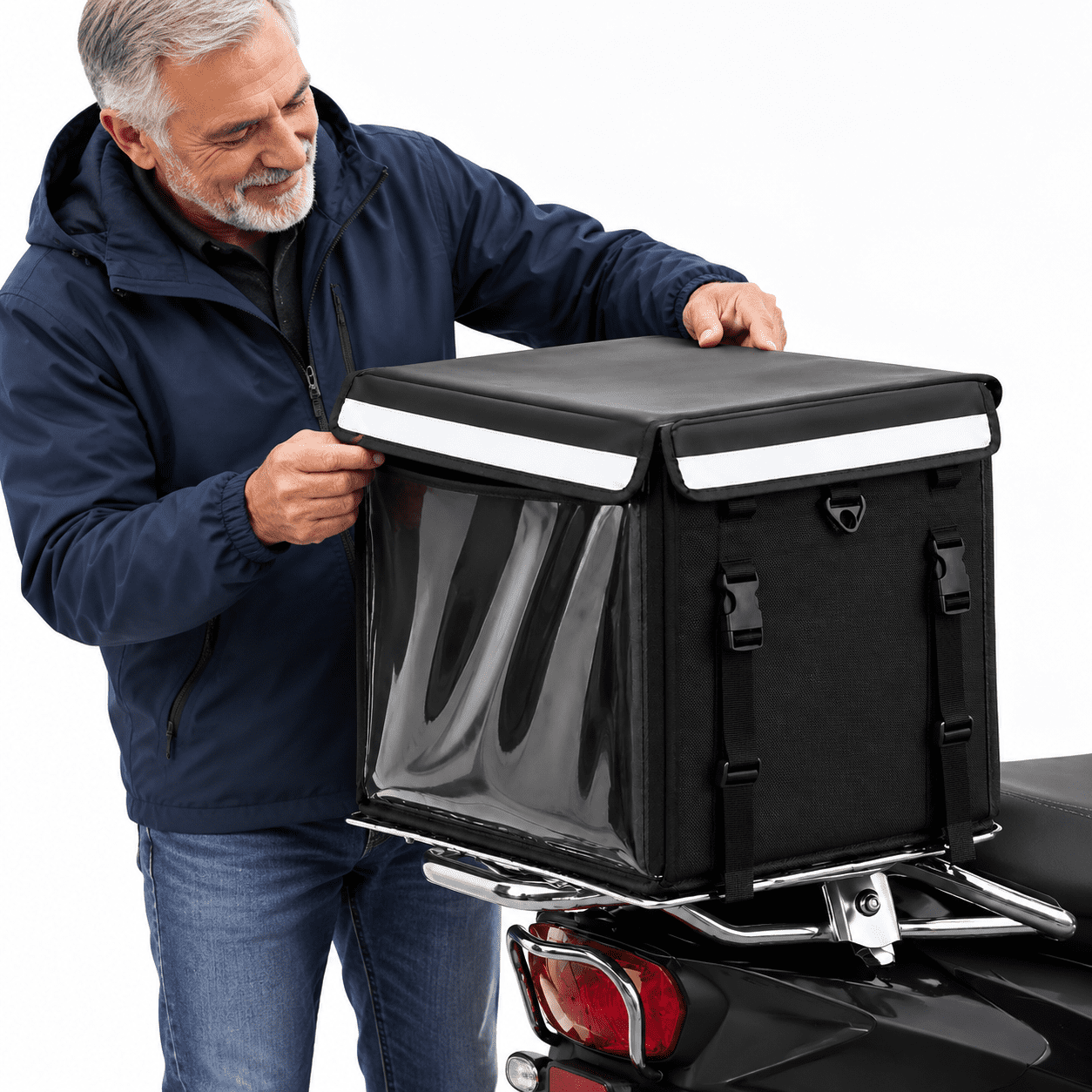Insulated Food Delivery Bag With Removable Divider & Baseboard - Heavy ...