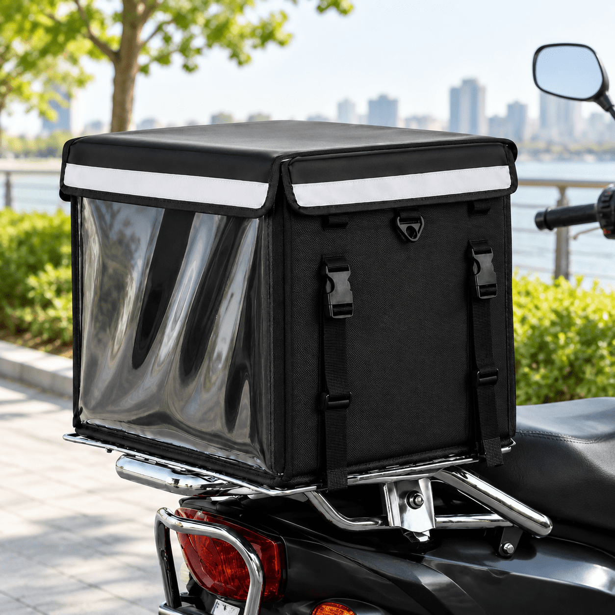 Insulated Food Delivery Bag With Removable Divider & Baseboard - Heavy ...