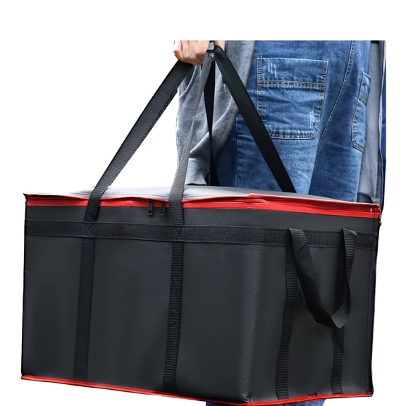 Insulated Food Delivery Bag, XXXL Hot & Cold Pizza Delivery Bag, Commercial Large Capacity Thermal Bag, Doordash Food Cooler Bag, Insulated Tray, Party Warmer