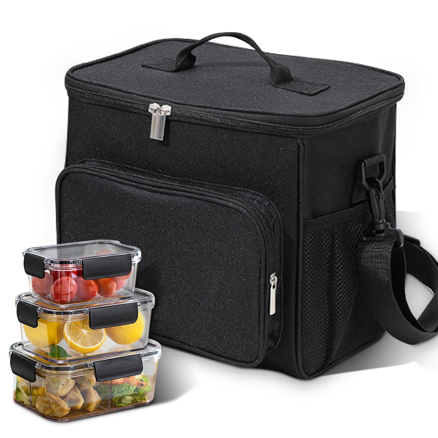 Insulated Food Delivery Cooler Bag, Lunchbox Bag Keep Food Hot or Cold ...
