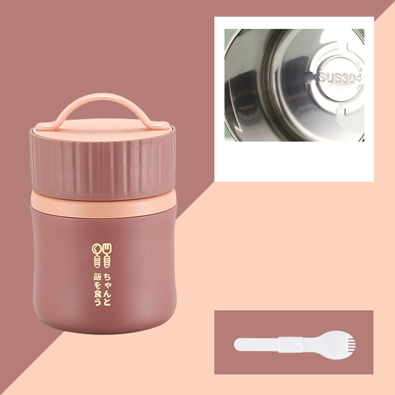 Insulated Food Jar, Kids Thermos for Hot Food,Stainless Steel Thermal