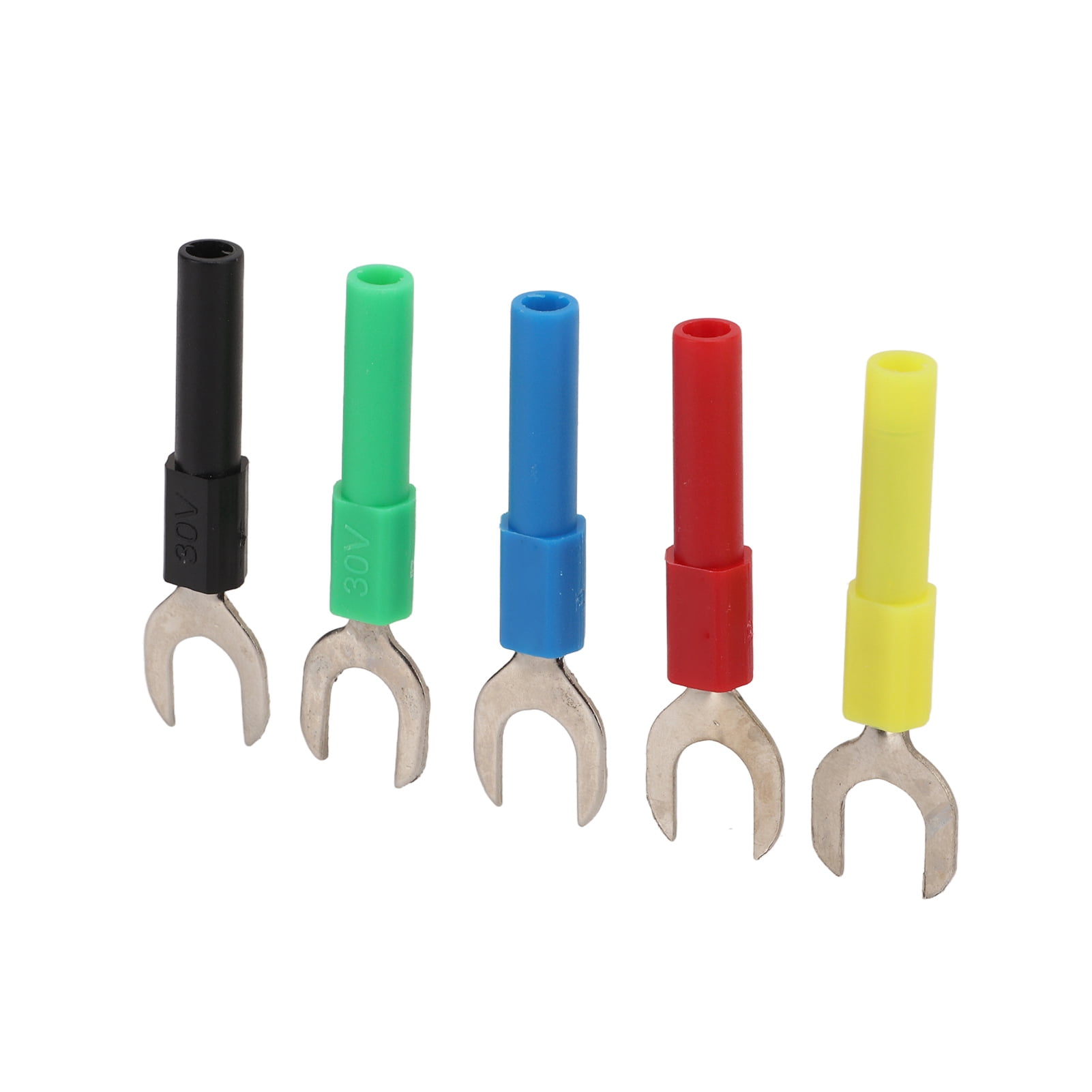 Insulated Fork Spade Wire Connector Electrical Crimp Terminal, 10pcs 5