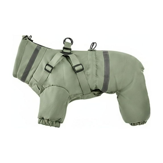 Insulated Four Legged Dog Winter Coat for Cold Weather and Outdoor Adventures with Full Body Warmth and Comfort