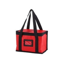 Insulated Grocery Bag with Zipper, Large Thermal Tote for Food Delivery, Leakproof Hot Cold Transport Bag for Picnics Camping Shopping