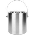 Insulated Ice Bucket, Ice Bucket With Lid 2L Double Wall Insulated