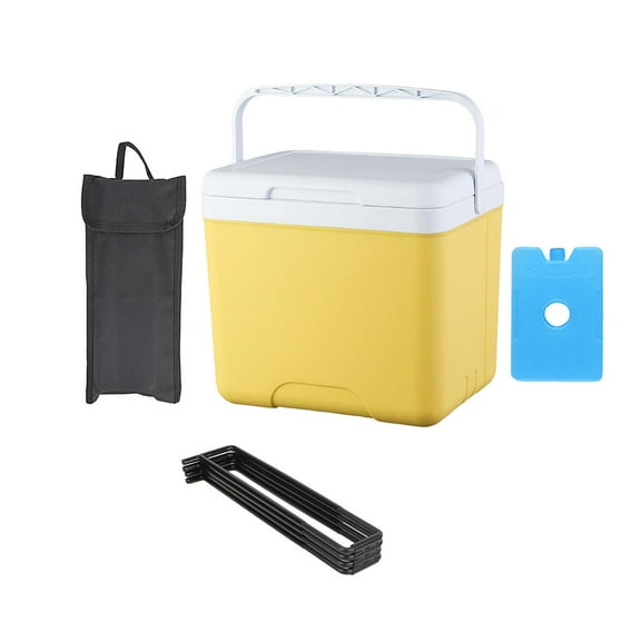 Insulated Ice Cooler Portable Hard Cooler with Leakproof Handle for Camping Tailgating BBQ Picnic Beach Fishing