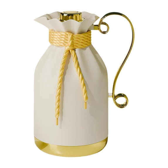 Insulated Kettle Thermal Coffee Carafe Glass Liner Leakproof Jug for Home Office Camping Gatherings