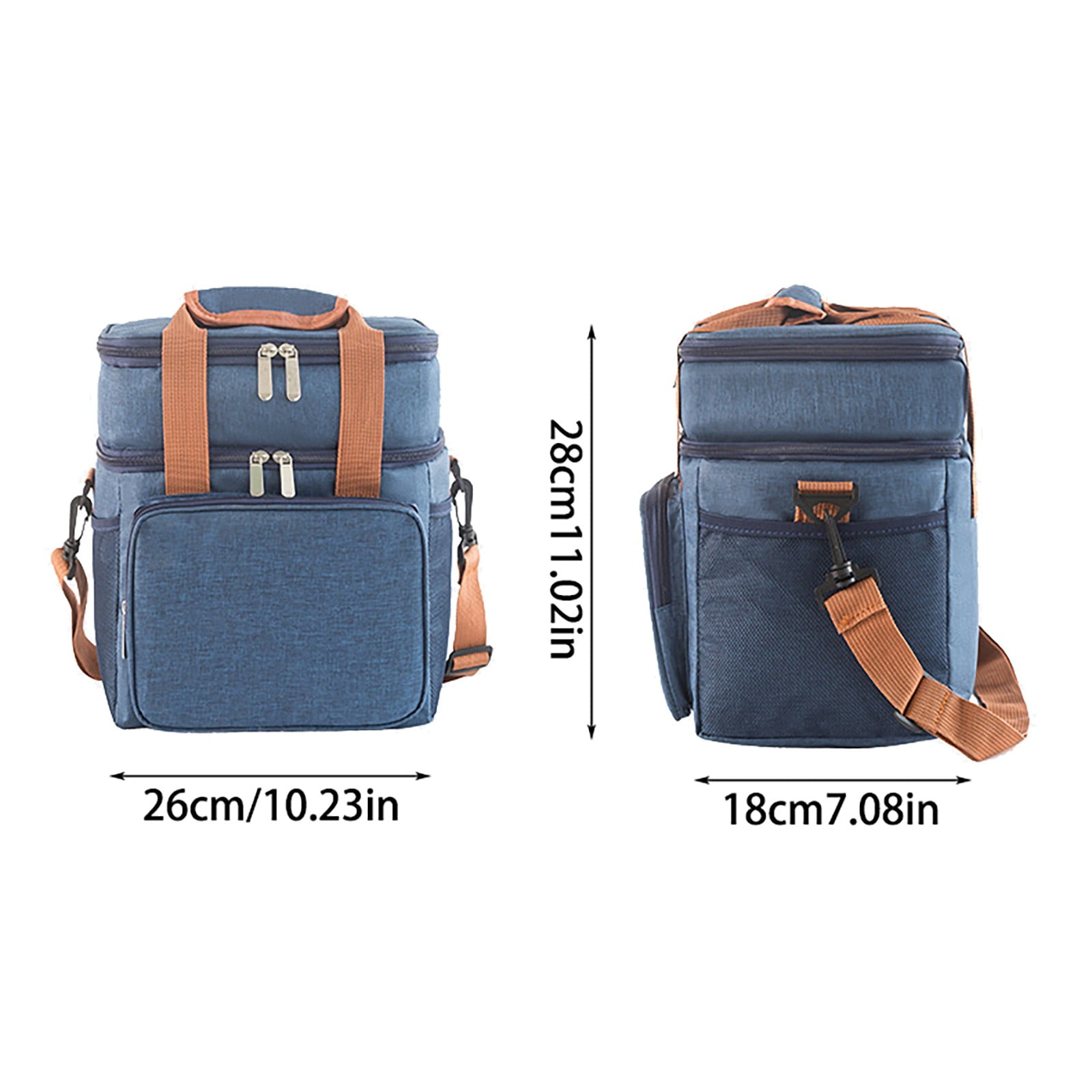 Insulated Large Lunch Box Double Heavy Duty Durable Lunch Bag Leak