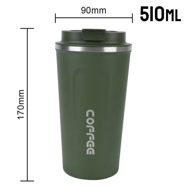 Insulated Leak-Proof Stainless Steel Thermo Cafe Travel Coffee Mug ...