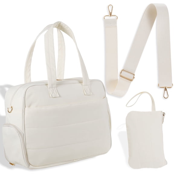 Insulated Lunch Bag 21L Portable Meal Tote Bag with Adjustable Detachable Strap and Multiple Pocket for Work Picnic Camping Travel