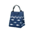 thumbnail image 1 of Insulated Lunch Bag 23.5 cm x 19.5 cm x 17 cm Portable Cooler Tote with Polyester Exterior and Pearl Cotton Insulation, 1 of 2