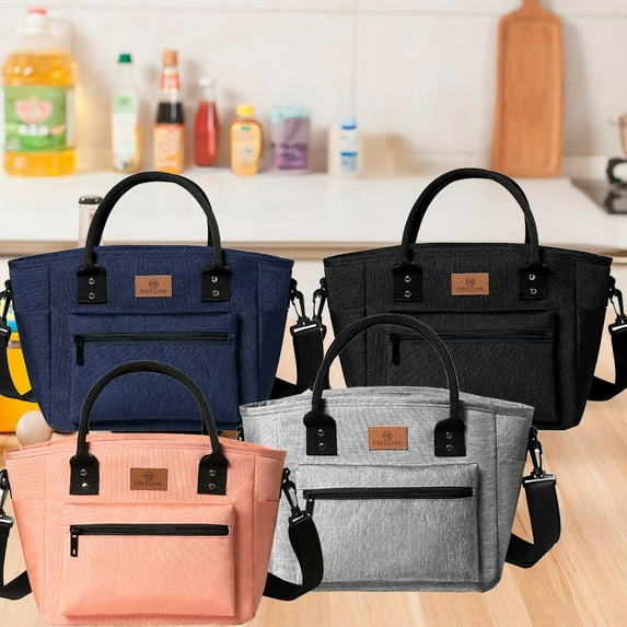 Insulated Lunch Bag under $5! CQCYD Insulated Lunch Bag, Large Capacity Thermal Meal Tote with Shoulder Strap, Leakproof Food Container Bag for Office Picnic, Waterproof Ice Bag