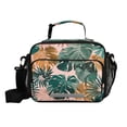 thumbnail image 1 of Insulated Lunch Bag 6L Leak-Proof Lunch Box with Shoulder Strap Multiple Pockets Lunch Tote Abstract Tropical Leaves Pattern, 1 of 9