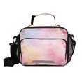 thumbnail image 1 of Insulated Lunch Bag 6L Leak-Proof Lunch Box with Shoulder Strap Multiple Pockets Lunch Tote Colorful Pastel Floral Pattern, 1 of 9