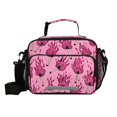 thumbnail image 1 of Insulated Lunch Bag 6L Leak-Proof Lunch Box with Shoulder Strap Multiple Pockets Lunch Tote Pink Flames Pattern, 1 of 9