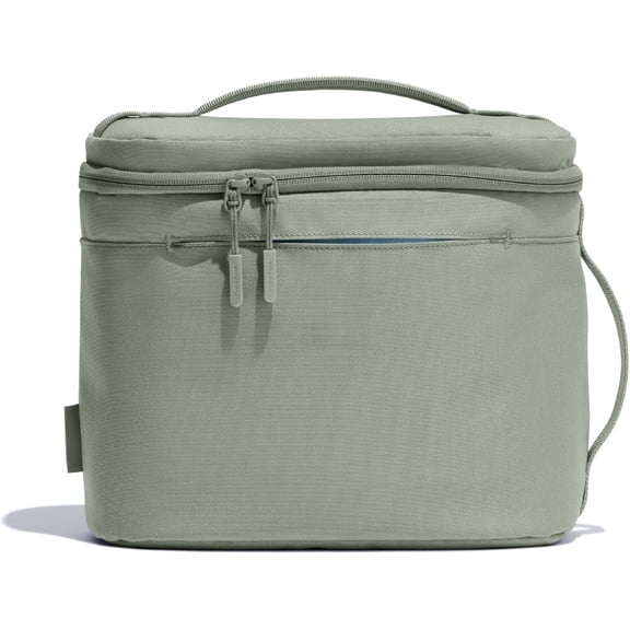 Insulated Lunch Bag, 8 Liter Purple Canvas Cooler Tote, Leakproof BPA-Free, 100% Recycled Polyester for Office School Picnic(Green)