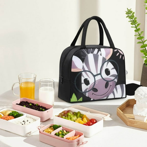 Insulated Lunch Bag with Aluminum Foil Lining, 23x13x19cm Thermal Food Container, Leakproof Work School Picnic Bag, Water-Resistant Easy Clean Lunch Tote for Office Camping