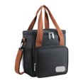 thumbnail image 1 of Insulated Lunch Bag | Black Lunch Bag | Lunch Bag with Shoulder Strap | Insulated Cooler Bag for Work and Picnic Use, 1 of 6