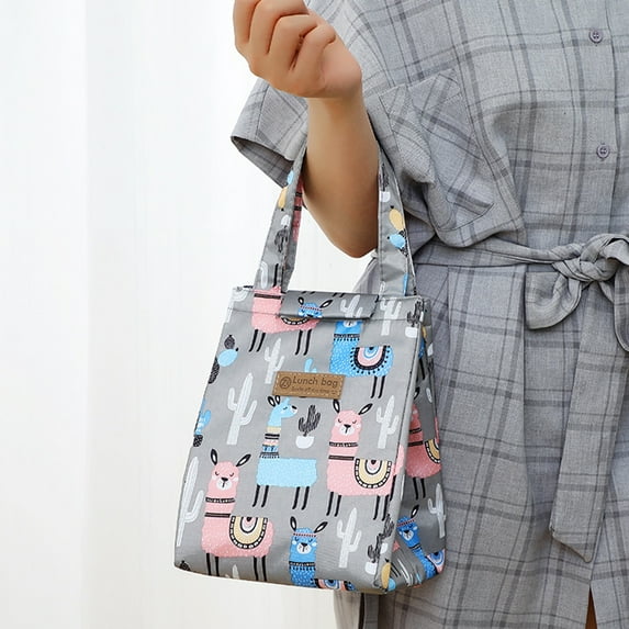 Insulated Lunch Bag Box Large Thermal Tote Bag Women Handbag for Work, Beach, School, Picnic