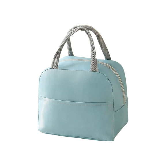 Insulated Lunch Bag Cooler, Portable Lunch Box with Handle, Thermal Tote for Office Picnic Travel, Cloth, Light Green