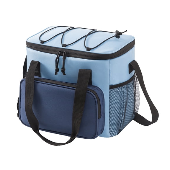 Insulated Lunch Bag, Freezable Cooler Bag with Adjustable Shoulder Strap, Waterproof Lunch Box for Work Picnic Travel, Portable Food Container for Meals and Snacks