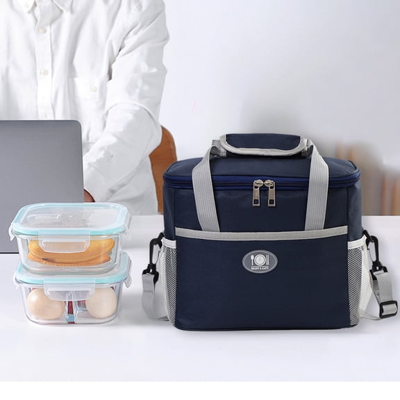 Insulated Lunch Bag, Large CapacitCooler Bag, Portable Thermal Tote for Work Picnic Travel