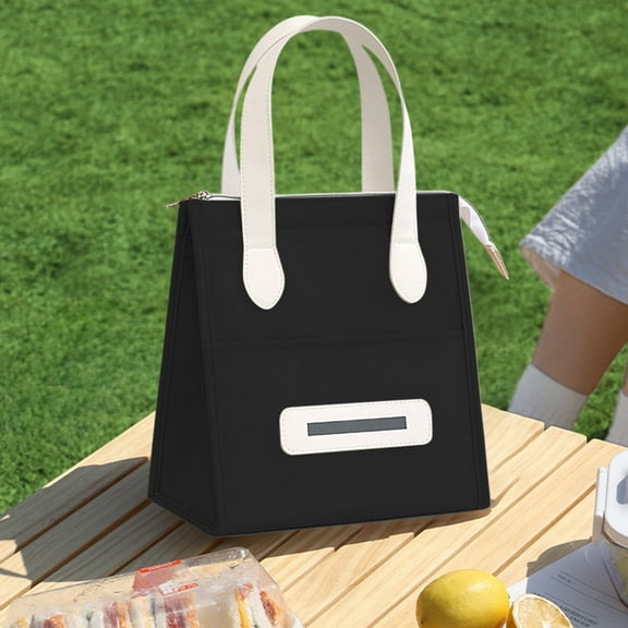 Insulated Lunch Bag Large Capacity, 25x22x13.5cm Waterproof Thermal Lunch Tote with Extended Strap for Easy Carry, Keeps Food Cold or Hot All Day for Office, Educational, Picnics & Outdoor