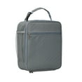 thumbnail image 1 of Insulated Lunch Bag Large Capacity Portable Thermal Lunch Box Tote With Aluminum Foil Liner Handheld Cooler Bag With Side Mesh Pocket For Work Picnic Camping Travel(Grey-10.03"), 1 of 4