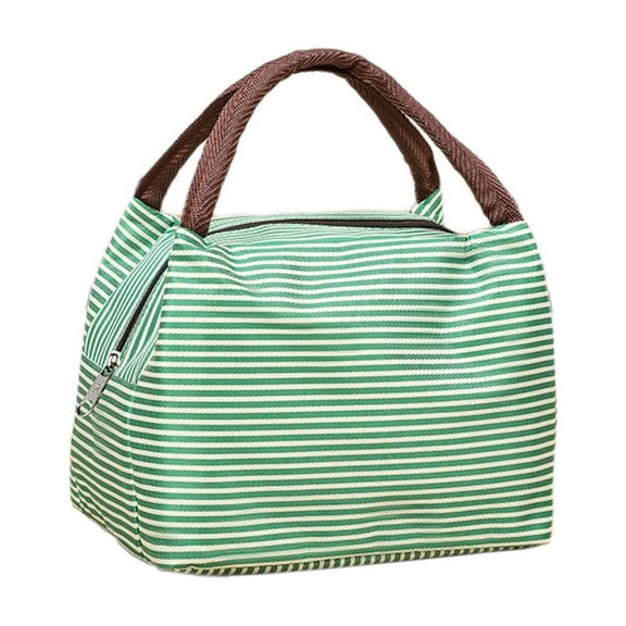 Insulated Lunch Bag Leakproof Reusable Lunch Tote with Aluminum Foil 9.06x5.12x7.09in for Work Office Picnic Travel Storage / Organization(Green) ,Hulucky