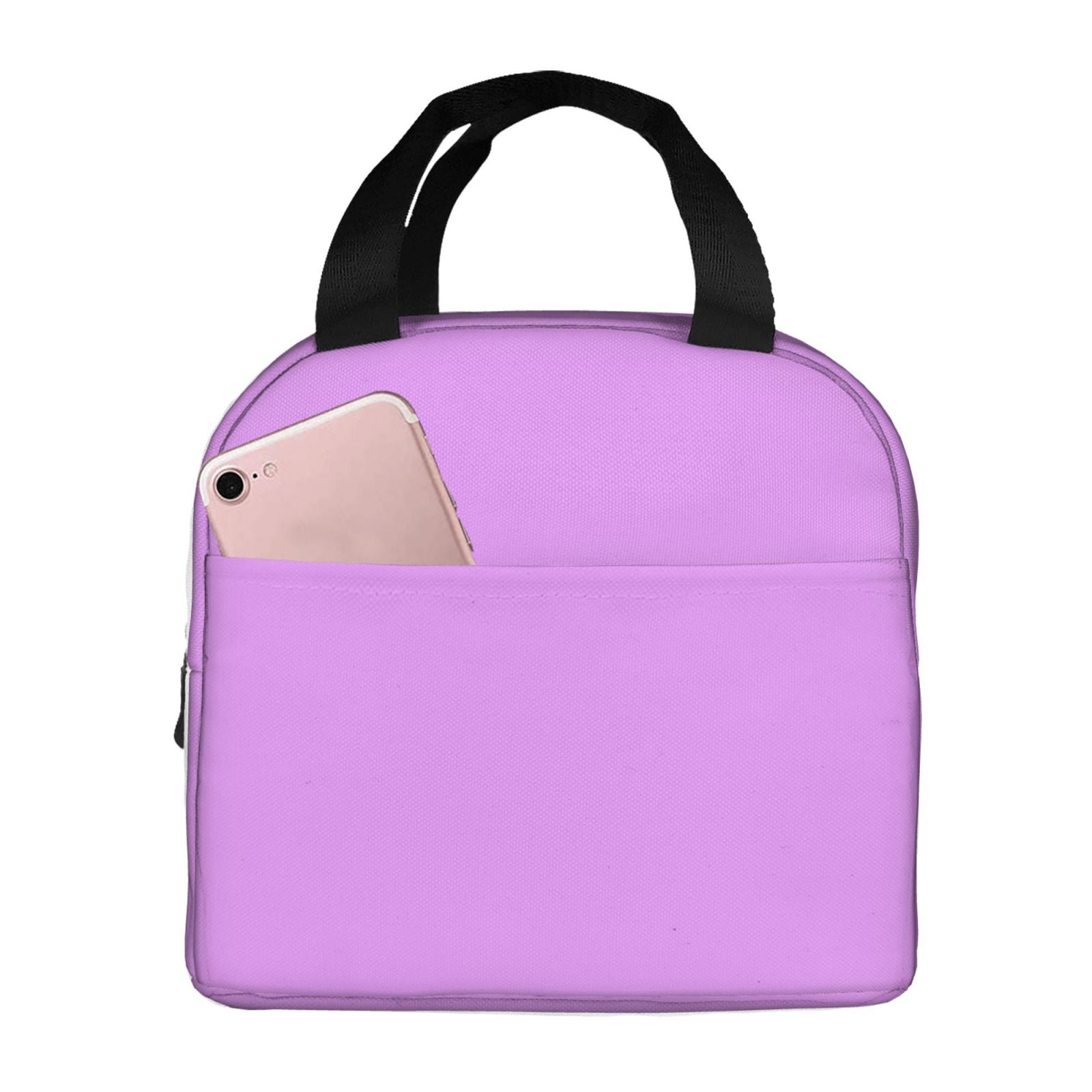 Insulated Lunch Bag Light Purple Lunch Box For Women Man Kids Reusable Leakproof Soft Cooler Bag With Extra Pocket Work School Picnic Lunch Tote Bags Walmart
